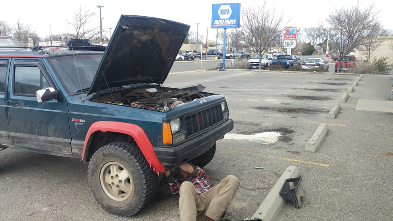 Bobby swaps an alternator.